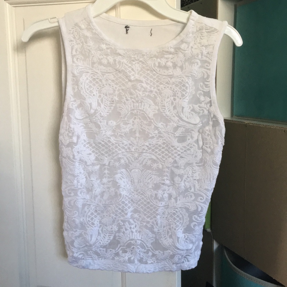 White Forever 21 tank top